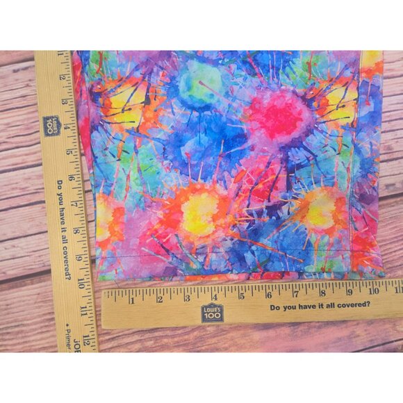 Hreski Mens Vibrant Paint Splatter Patterned Shorts 38 - Picture 6 of 6